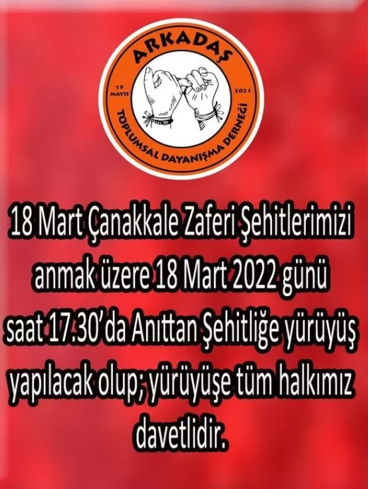 Saygı Yürüyüşüne Davet